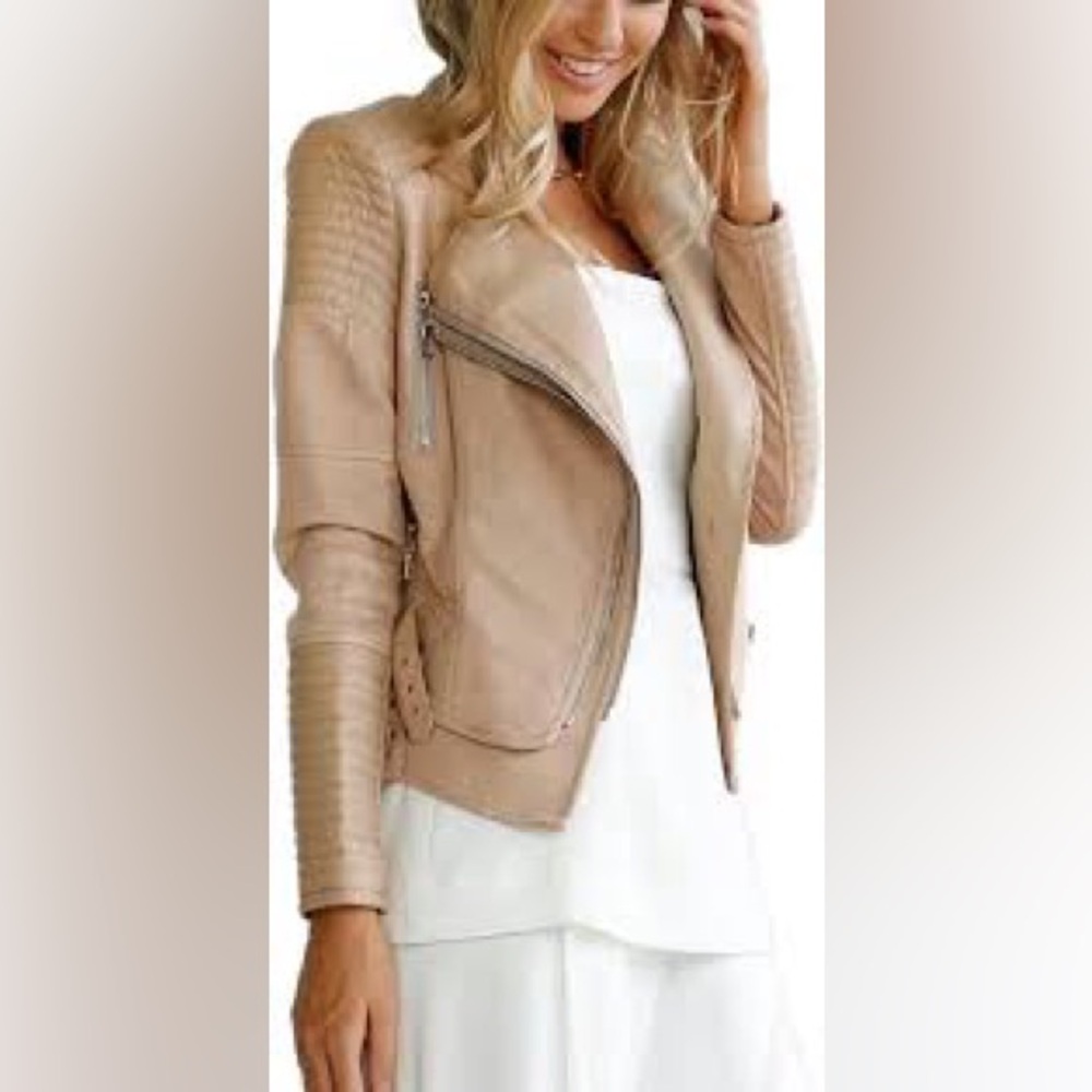 Ivory and Chain moto jacket